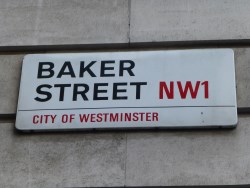 Straßenschild Bakerstreet