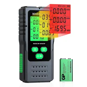 EMF-Messgerät Strahlungsdetektor Digitaler Elektromagnetische Felder Handgehaltener EF/MF/RF Elektromagnetische Strahlung Messgerät mit LCD EMF-Inspektionen