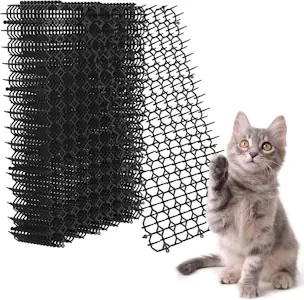 40 x 20 cm Dornengitter Gegen Katzen, Katzengitter, Katzenabwehrmatte, Katzenabwehr Garten, Anti-Katzen-Katzenschreck für Garten (12 Stück)
