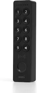 Nuki Keypad 2 NFC (2026) - Türschloss öffnen mit Apple home key, Fingerprint, NFC oder 6-stelligem Zahlencode, perfektes Smart Home Zubehör für Matter-fähige Nuki Smart Locks, mit Bluetooth