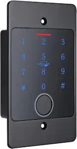 Smart Home Codeschloss CB4 mit Fingerprint, RFID und PIN, verwaltbar mit APP (Codeschloss, Schwarz)